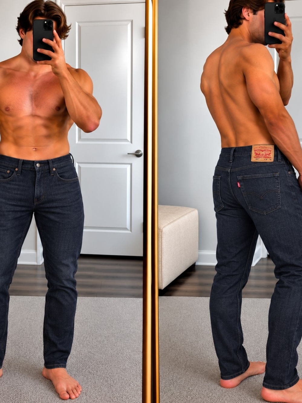 Levi's Slim Straight Jeans - Dark Indigo